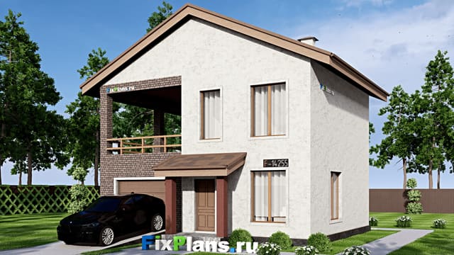 Двухэтажный дом F-14255