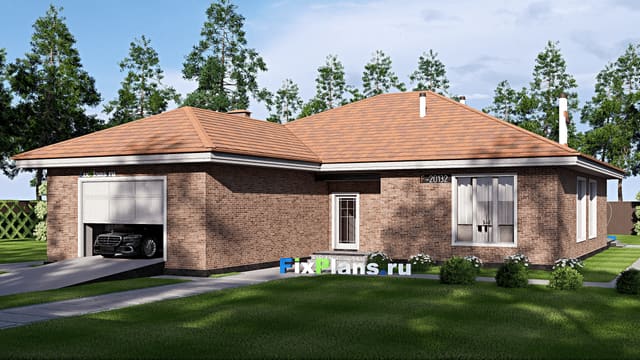 Одноэтажный дом F-20132